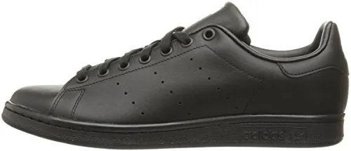adidas Men's Originals Stan Smith Sneaker, Core Black/Black/Black, 9.5 M US