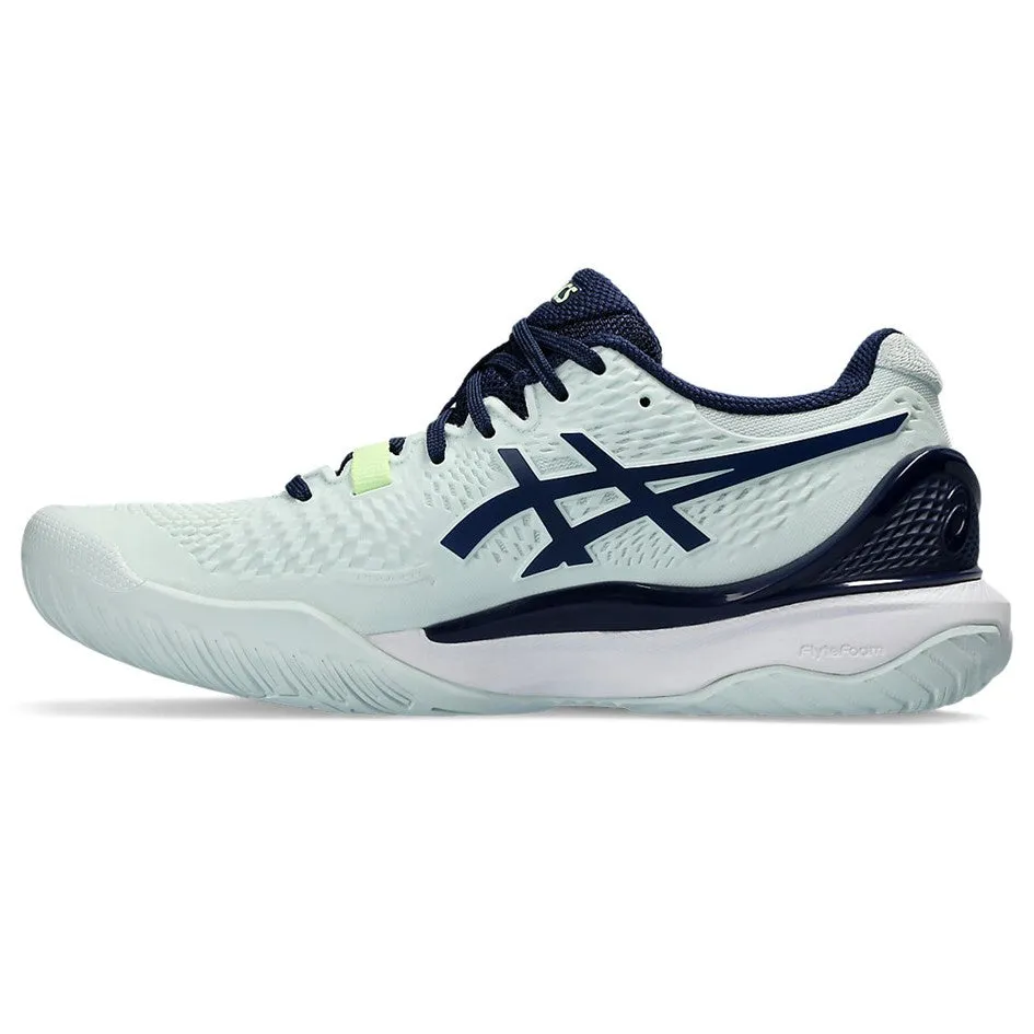 Asics Gel-Resolution 9 Pale Mint & Blue Expanse Women's Tennis Shoes