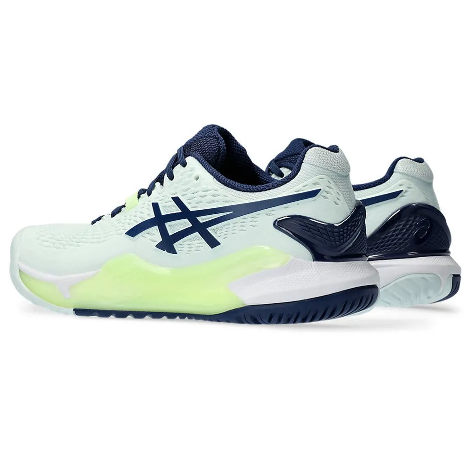 Asics Gel-Resolution 9 Pale Mint & Blue Expanse Women's Tennis Shoes