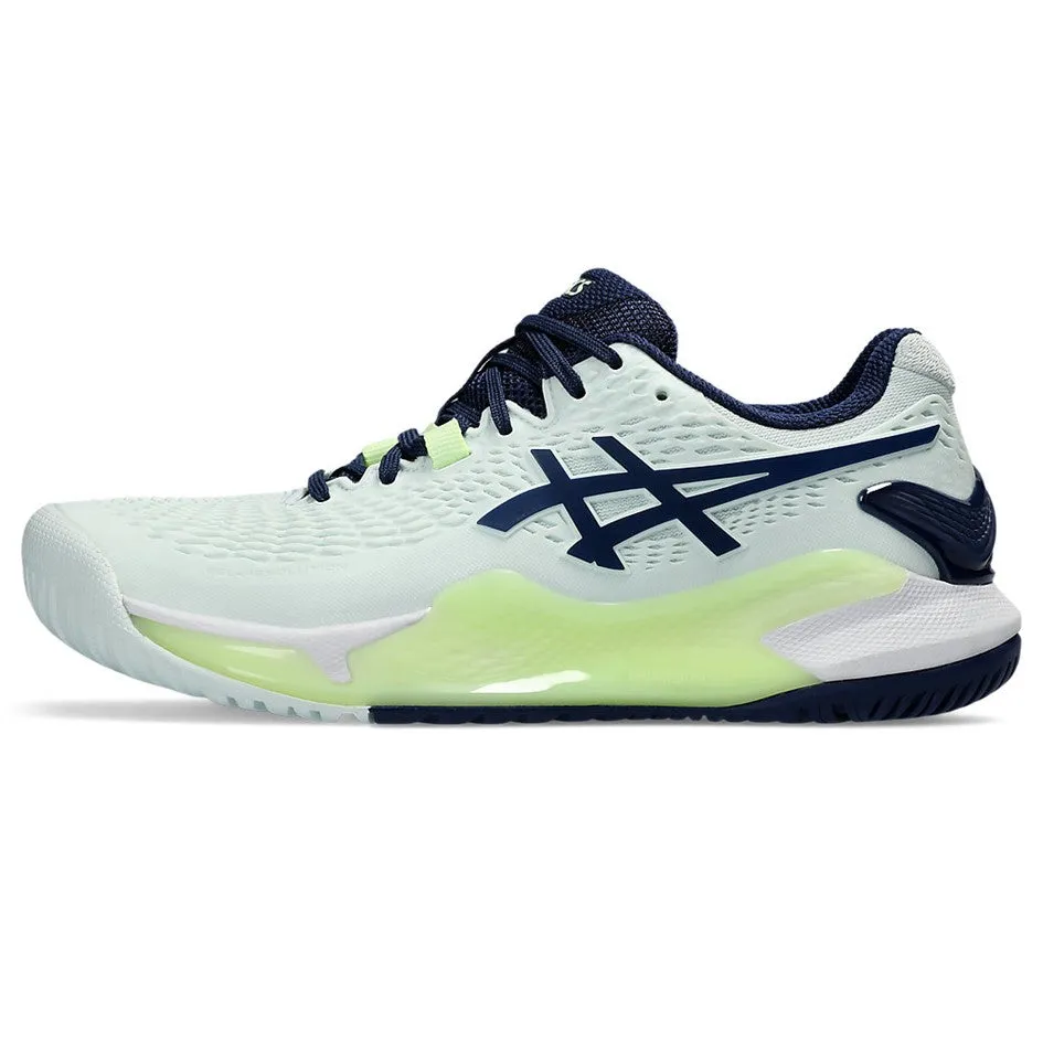 Asics Gel-Resolution 9 Pale Mint & Blue Expanse Women's Tennis Shoes