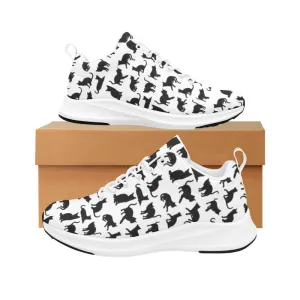 Black Cats Women Walking Shoes