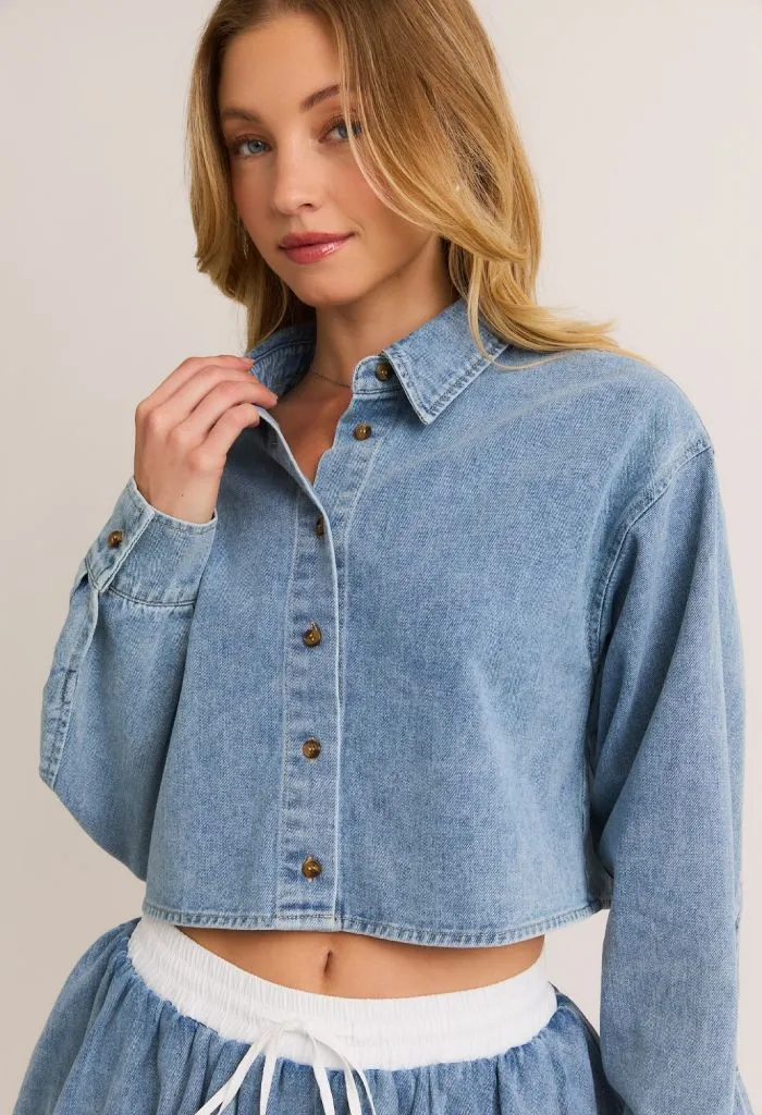 Claire Denim Boxy Shirt