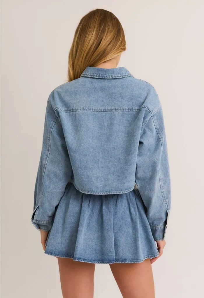 Claire Denim Boxy Shirt