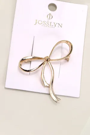 CLASSIC BOW RIBBON BROOCH PIN SHOE CHARM