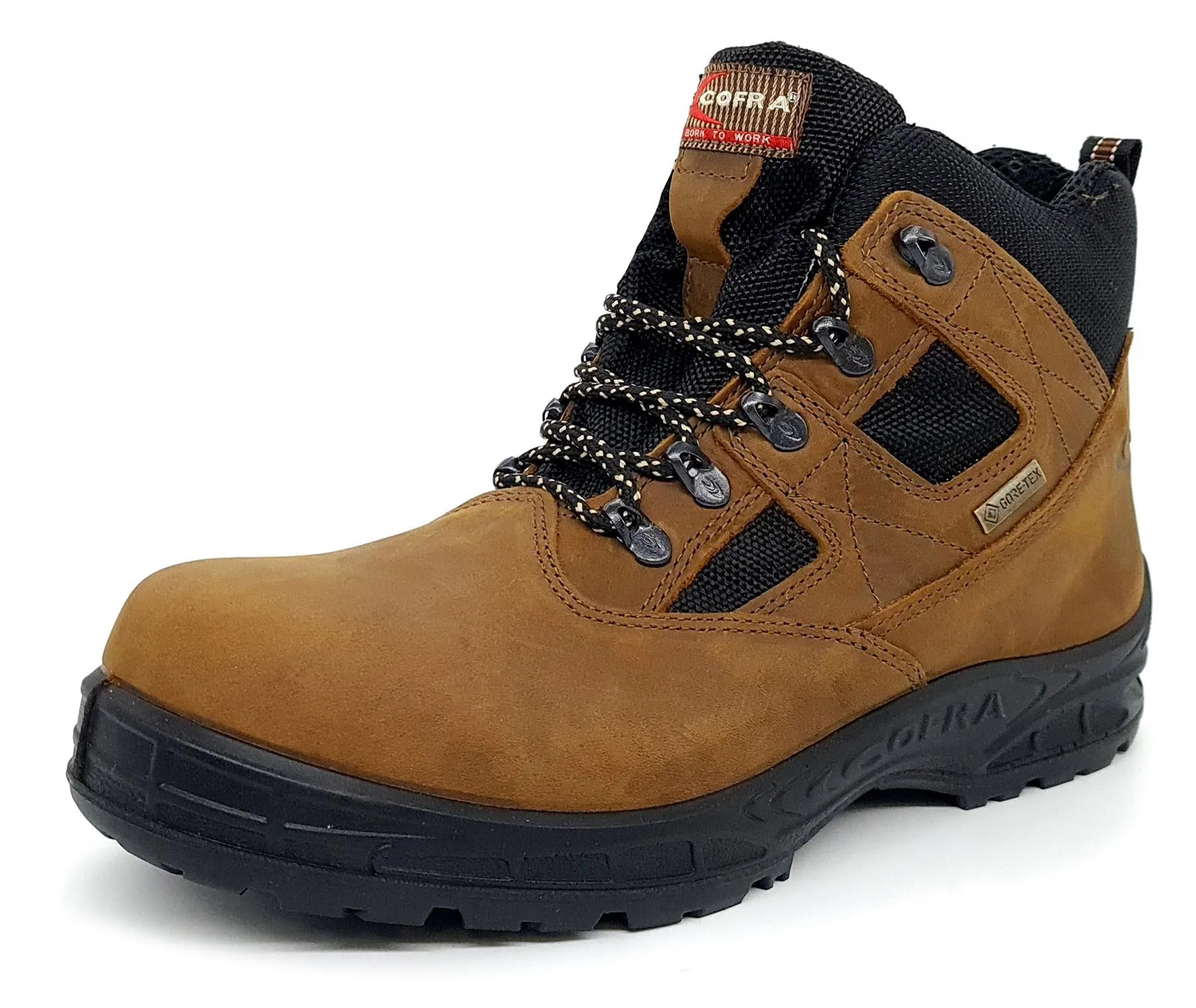 Cofra Toronto Brown Gore-Tex S3 Safety Brown Leather Work Boots