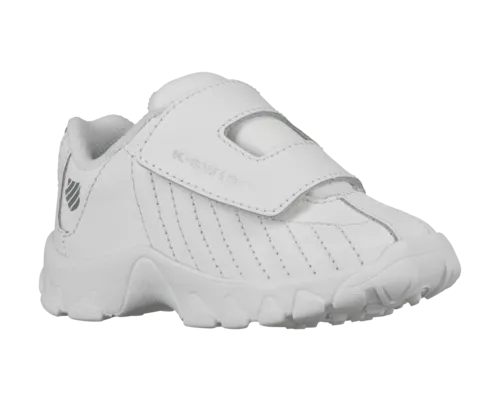 K-Swiss Kids St329 Strap White Silver Shoes