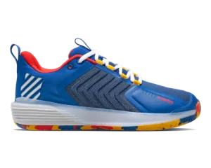 K-Swiss Men's Ultrashot 3 Classic Blue Berry Red Lemon Chrome Shoes