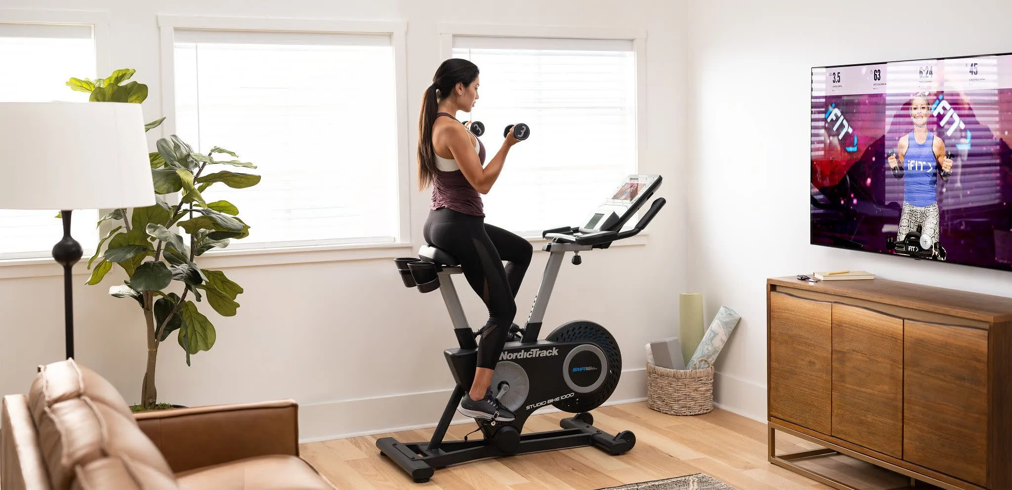 Nordic Track Studio Bike 1000 with 10” Touchscreen Black