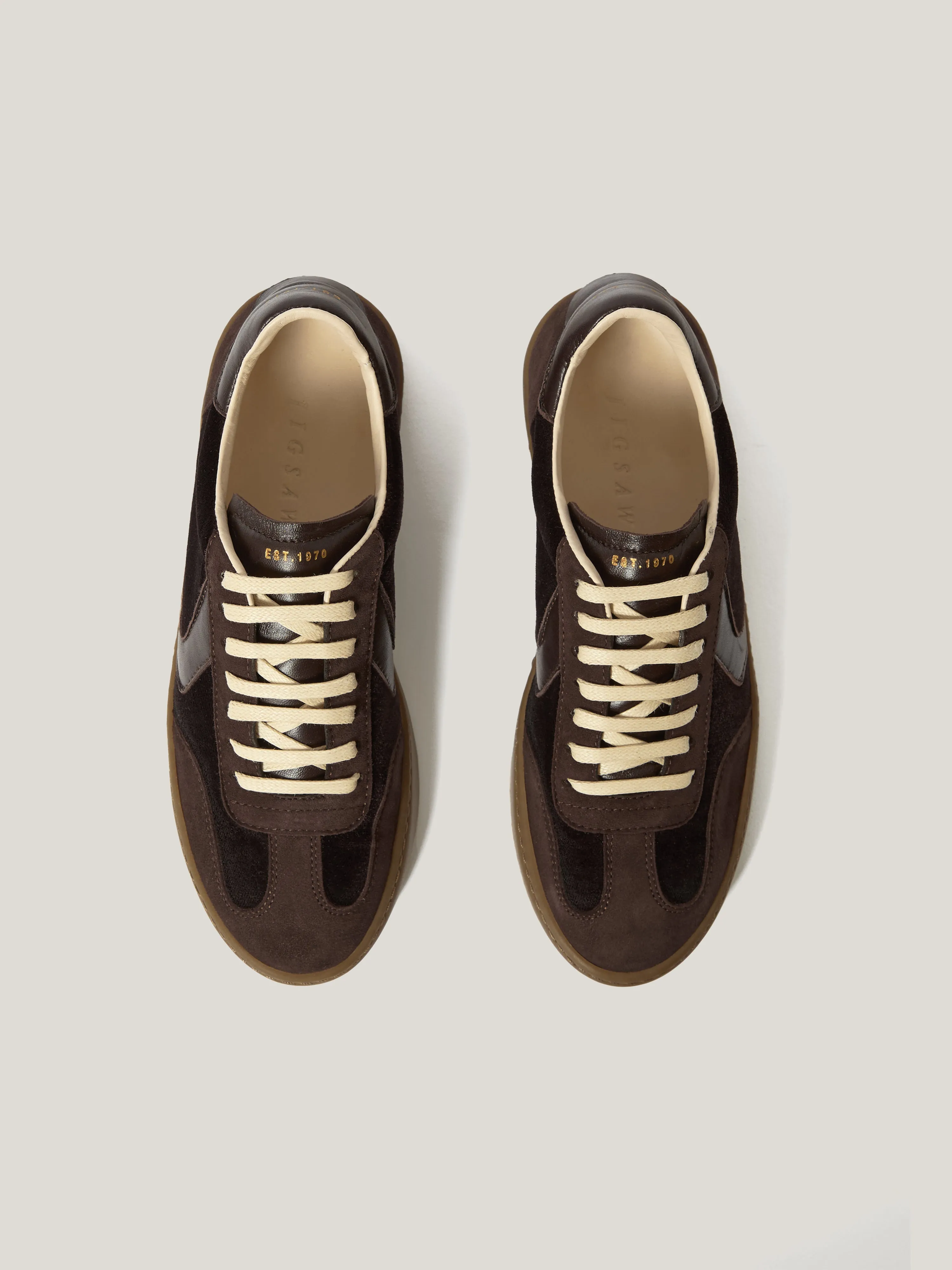 Portland Velvet Trainer | Chocolate