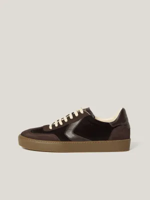 Portland Velvet Trainer | Chocolate