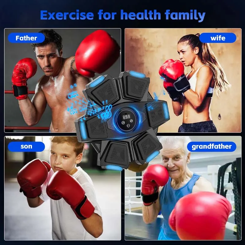 【SG Ready Stocks】JOMO Premium Quality Music Boxing Machine Punching Bag Home Exercise Machine Muscle Sliming Fitness