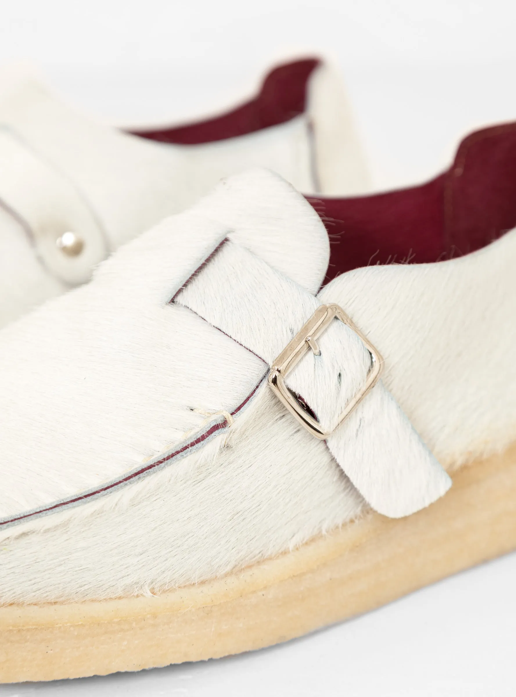 Side Seam Slide Shoes White
