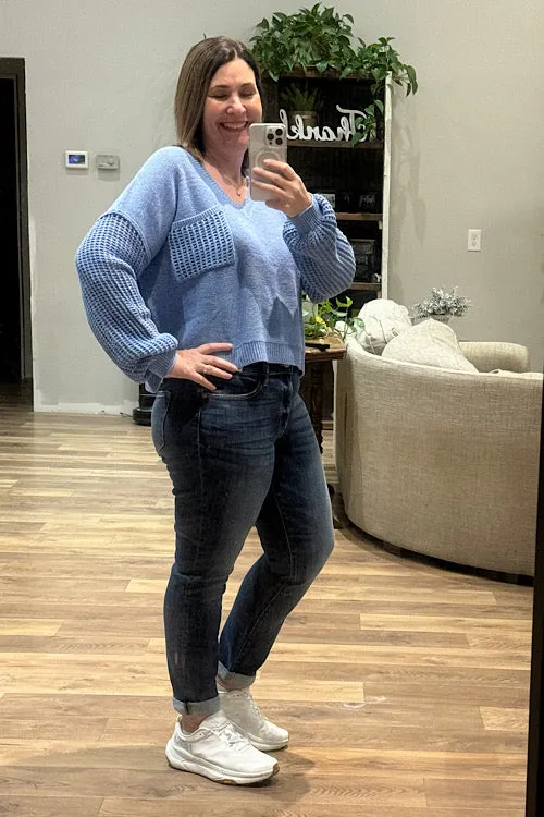 Sophia - Midrise Cuffed Boyfriend Judy Blue Jeans